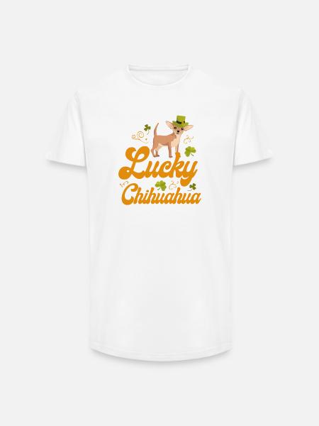 Chihuahua Chihuahueño Lucky - Long Fit Men's T-Shirt - white