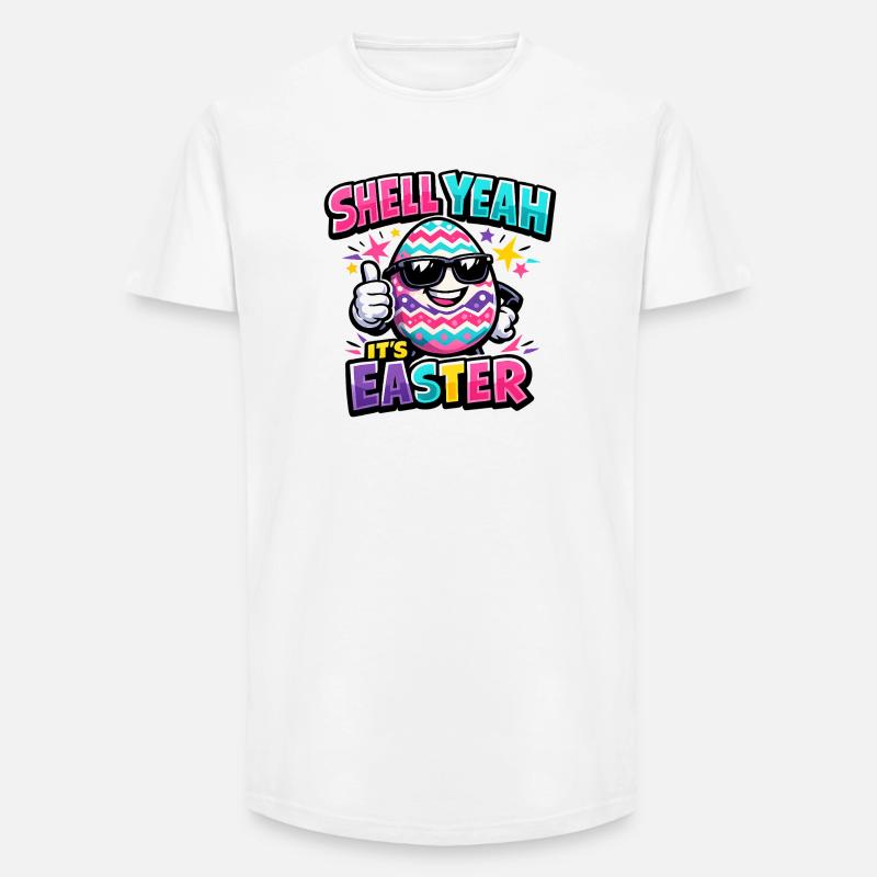Hell Yeah It's Easter - Long Fit Männer T-Shirt - Weiß