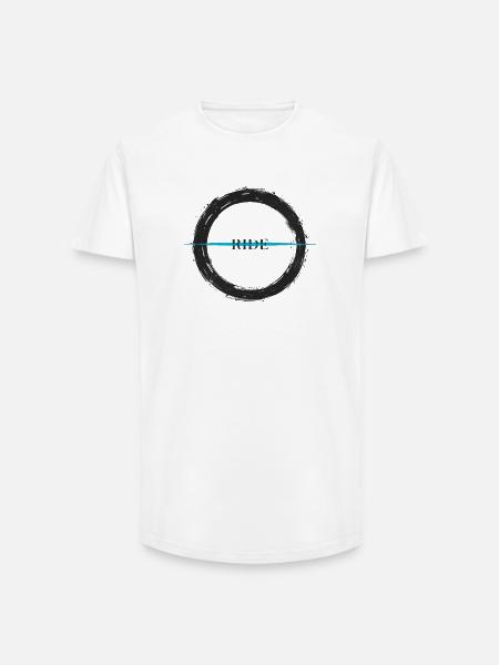 Urban Cycling - Road Art - Long Fit Men's T-Shirt - white