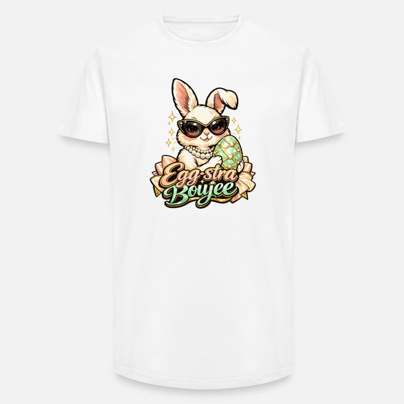 Egg-stra Boujee Easter Bunny Easter - Long Fit Men's T-Shirt - white