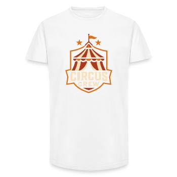Circus Crew Funny Children's Circus - Long Fit Men's T-Shirt - white - Front - AI Model Male 185 light (185cm)