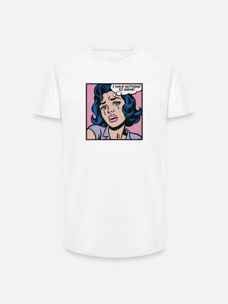 I have nothing to wear! - Long Fit Men's T-Shirt - white