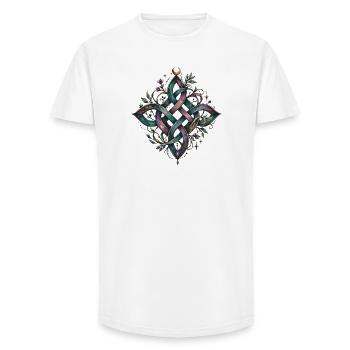 Witch's Knot - Long Fit Men's T-Shirt - white - Front - AI Model Male 185 light (185cm)