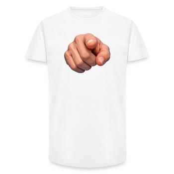 Dotting Clue Illustration - Long Fit Men's T-Shirt - white - Front - AI Model Male 185 light (185cm)