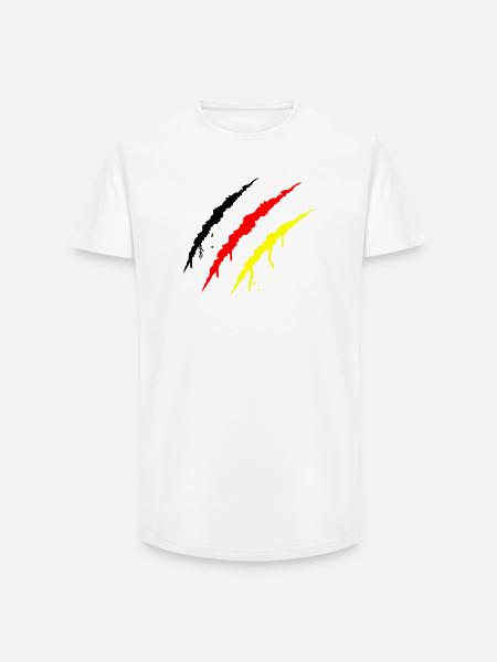 krallen_deutschland - Long Fit Men's T-Shirt - white