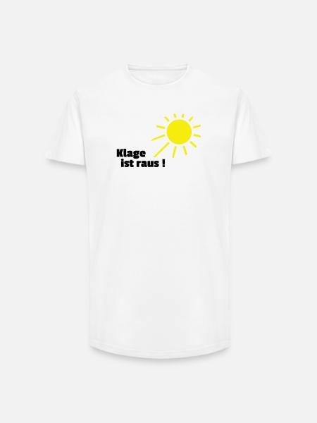 Klage ist raus Sonne - Long Fit Männer T-Shirt - Weiß