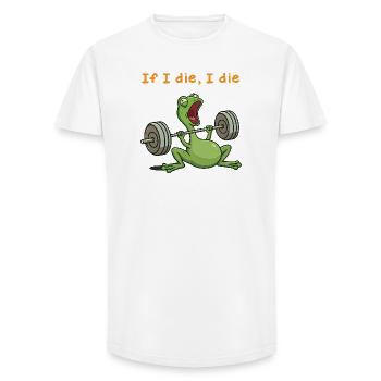 Funny Gen X Bulldog Adult Humor Saying - Long Fit Men's T-Shirt - white - Front - AI Model Male 185 light (185cm)