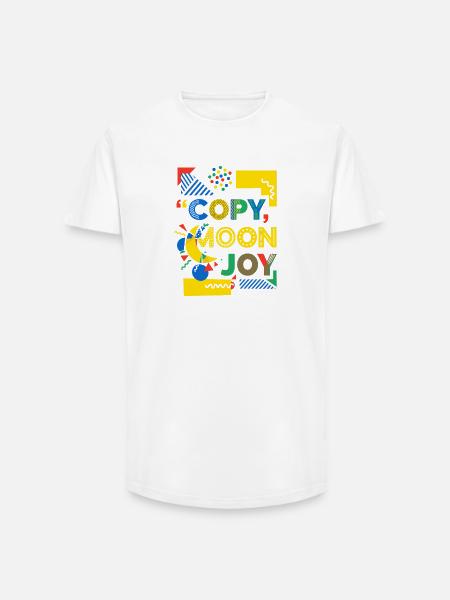 Mondfreude Pop-Art Farbexplosion - Long Fit Männer T-Shirt - Weiß