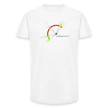 Timmendorf Lighthouse - Maritim Poel Baltic Sea - Long Fit Men's T-Shirt - white - Front - AI Model Male 185 light (185cm)