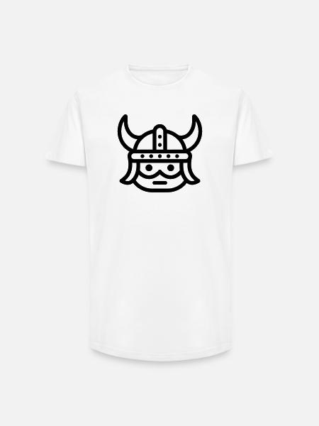viking - T-shirt coupe longue homme - blanc