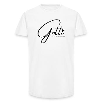 For the coolest godmother, godmother gift, godmother - Long Fit Men's T-Shirt - white - Front - AI Model Male 185 light (185cm)