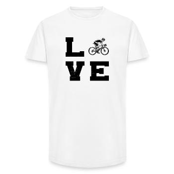 Gift idea for a road bike with road bike - Long Fit Men's T-Shirt - white - Front - AI Model Male 185 light (185cm)