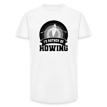 Rower joke - Long Fit Men's T-Shirt - white - Front - AI Model Male 185 light (185cm)