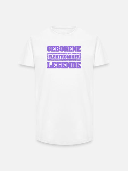 Elektroniker - Long Fit Männer T-Shirt - Weiß