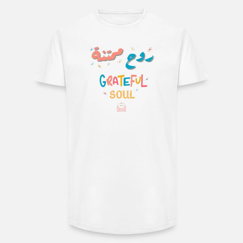 Dankbare Regenbogenseele - Long Fit Männer T-Shirt - Weiß