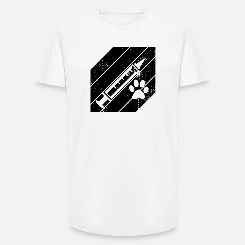 Spritze - Long Fit Männer T-Shirt - Weiß