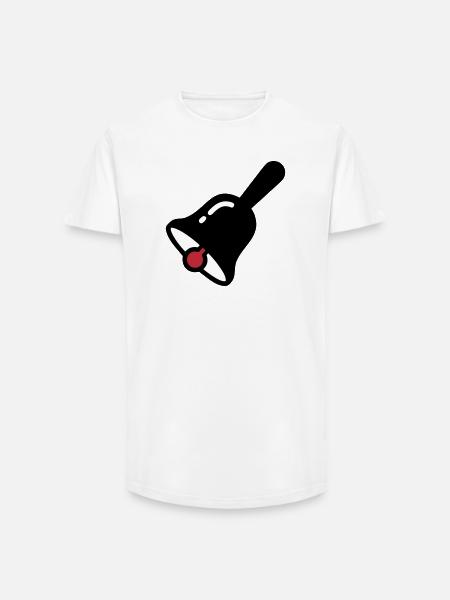 School Bell Ring Break Retro - Long Fit Men's T-Shirt - white