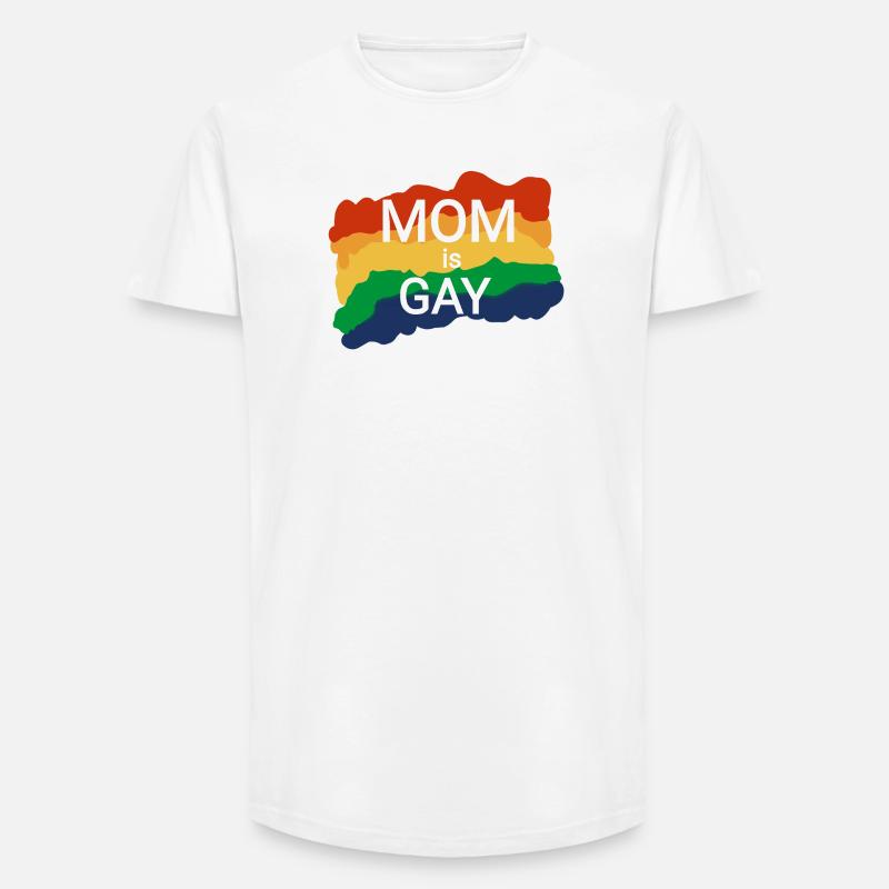 Lesbisch Mutter zum Mutterwürdigkeiten  - Long Fit Männer T-Shirt - Weiß