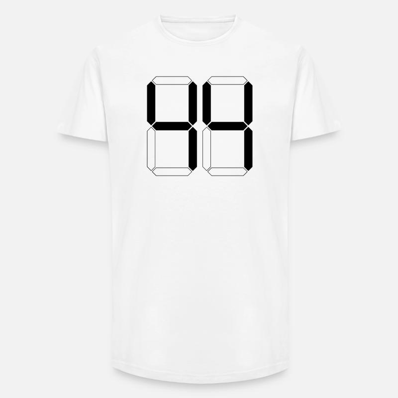 NUMMER 44 Vierundvierzig Geschenk Digital - Long Fit Männer T-Shirt - Weiß