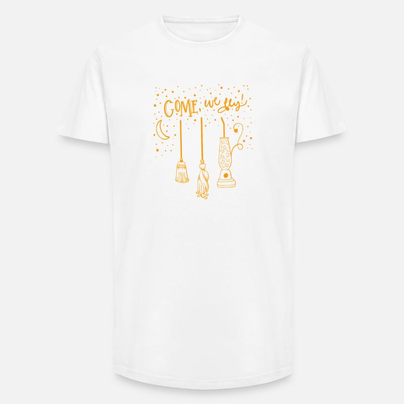 Luminous Witch Lanterns at Night - Long Fit Men's T-Shirt - white