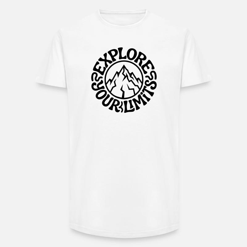 Bergsteigen - Long Fit Männer T-Shirt - Weiß