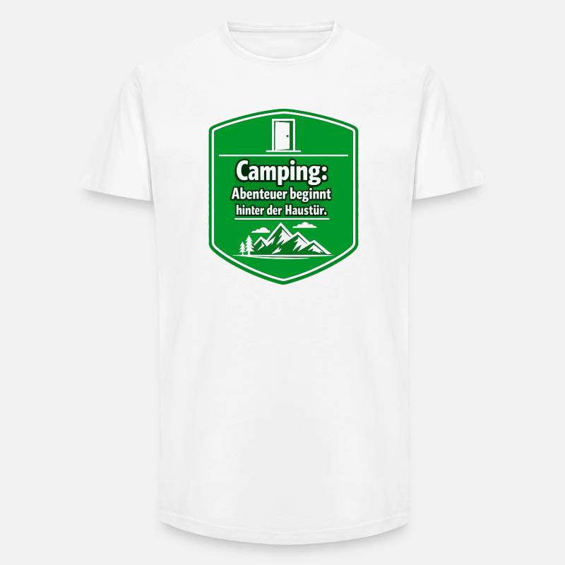 Camper - Long Fit Männer T-Shirt - Weiß