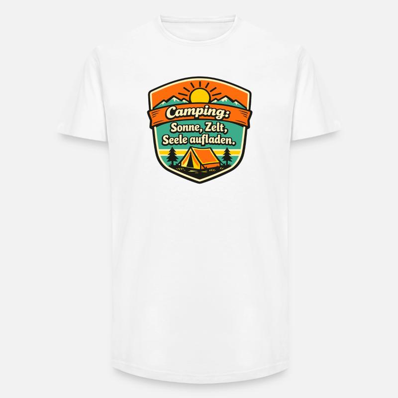 Camper - Long Fit Männer T-Shirt - Weiß