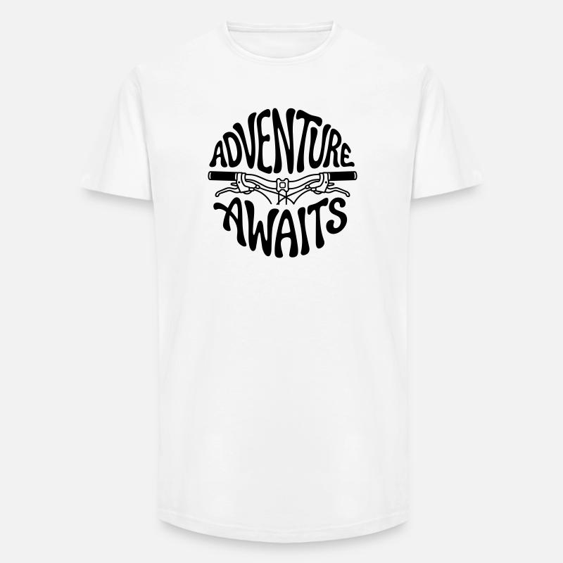 Fahrrad - Long Fit Männer T-Shirt - Weiß