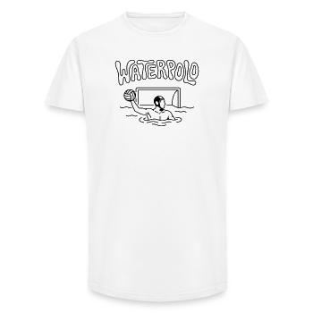 Wasserball - Long Fit Männer T-Shirt - Weiß - Vorne - AI Model Male 185 light (185cm)
