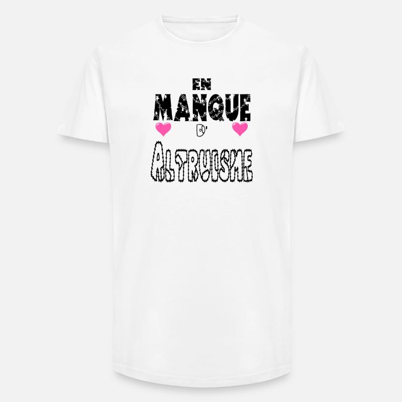 Fehlender Altruismus - Long Fit Männer T-Shirt - Weiß