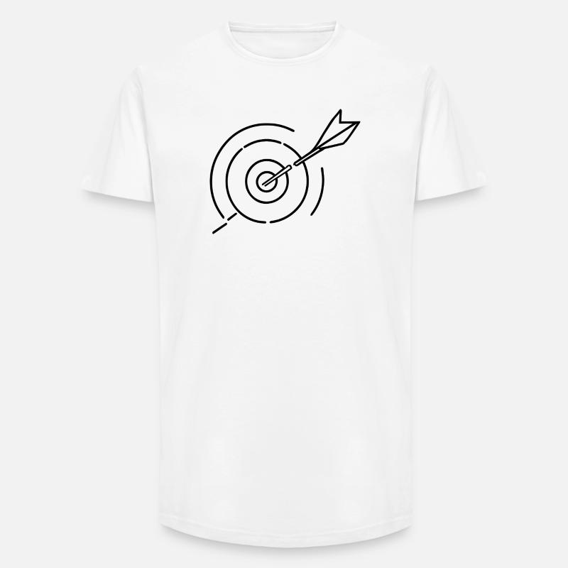 Archery Target - Long Fit Men's T-Shirt - white
