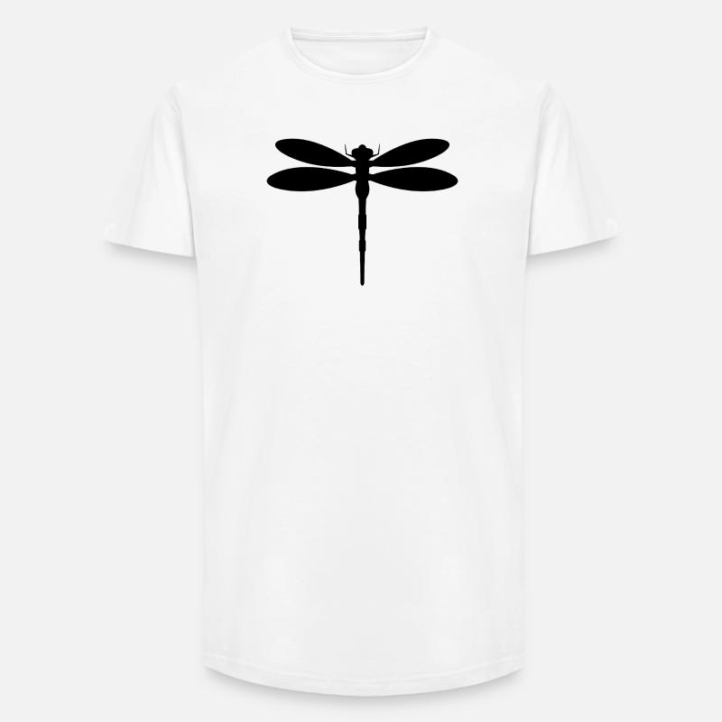 Libelle - Long Fit Männer T-Shirt - Weiß