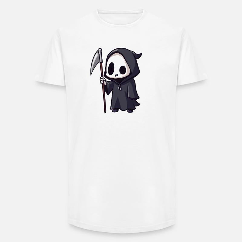 Sensenmann - Long Fit Männer T-Shirt - Weiß