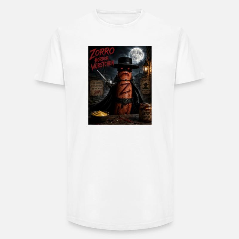 Zorro Horror Würstchen  - Long Fit Männer T-Shirt - Weiß