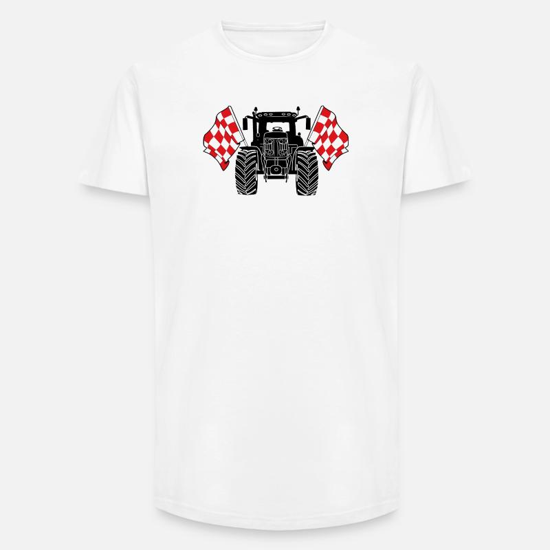 Brabant_Tractor_Pride - Long Fit Männer T-Shirt - Weiß