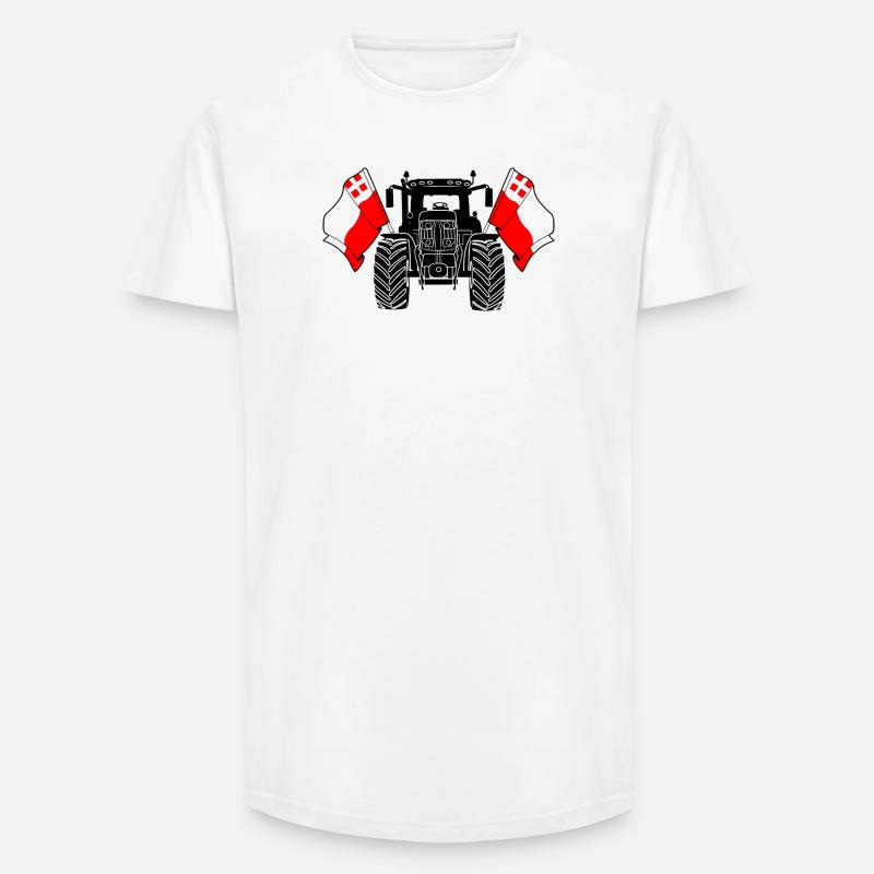 Utrecht_Tractor_Pride - Long Fit Männer T-Shirt - Weiß