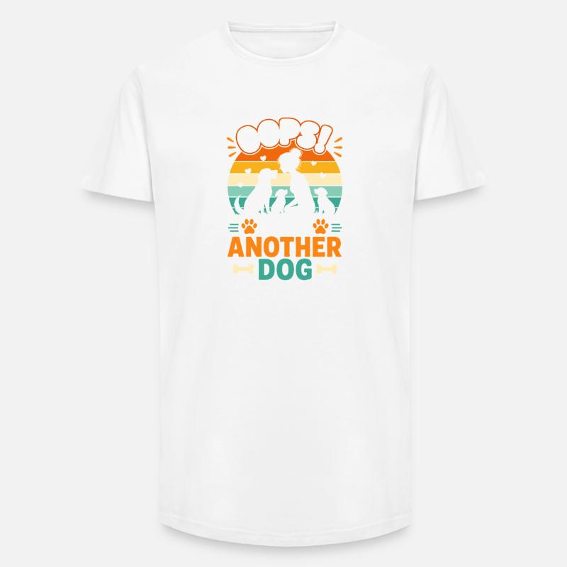 Another dog: Oops! - Long Fit Men's T-Shirt - white