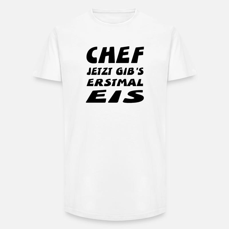 Chef - Long Fit Männer T-Shirt - Weiß