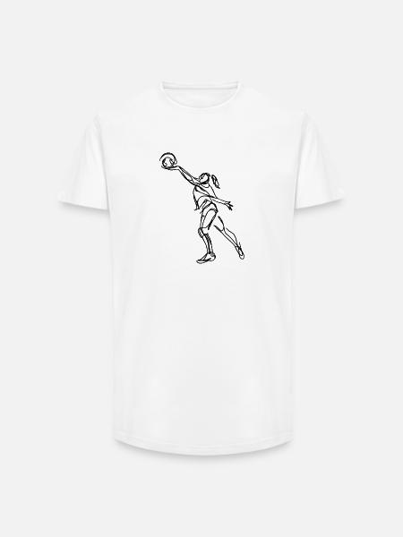 Volleyball player - Long Fit Men's T-Shirt - white