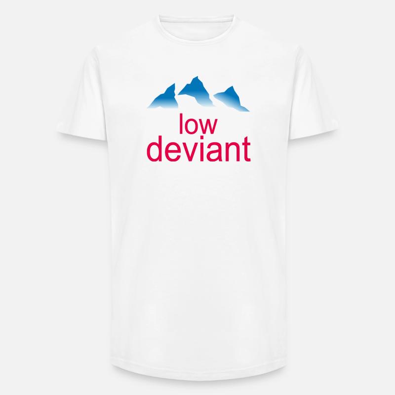 Low Deviant - Long Fit Männer T-Shirt - Weiß