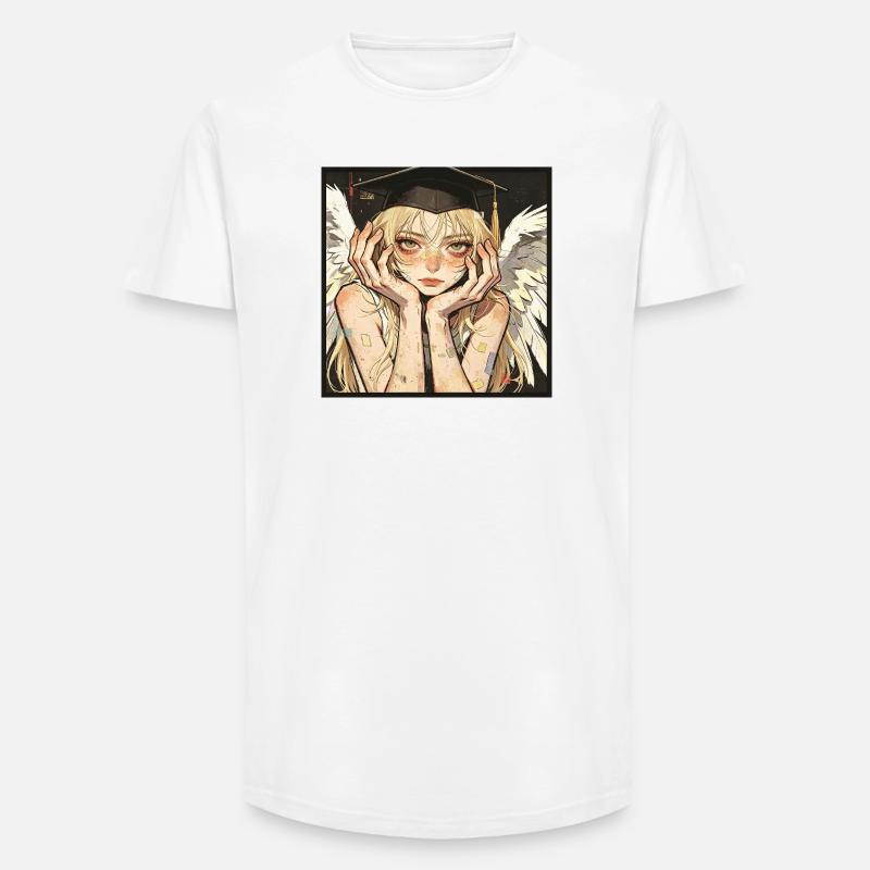 Abschlussfeier Angel Winged - Long Fit Männer T-Shirt - Weiß