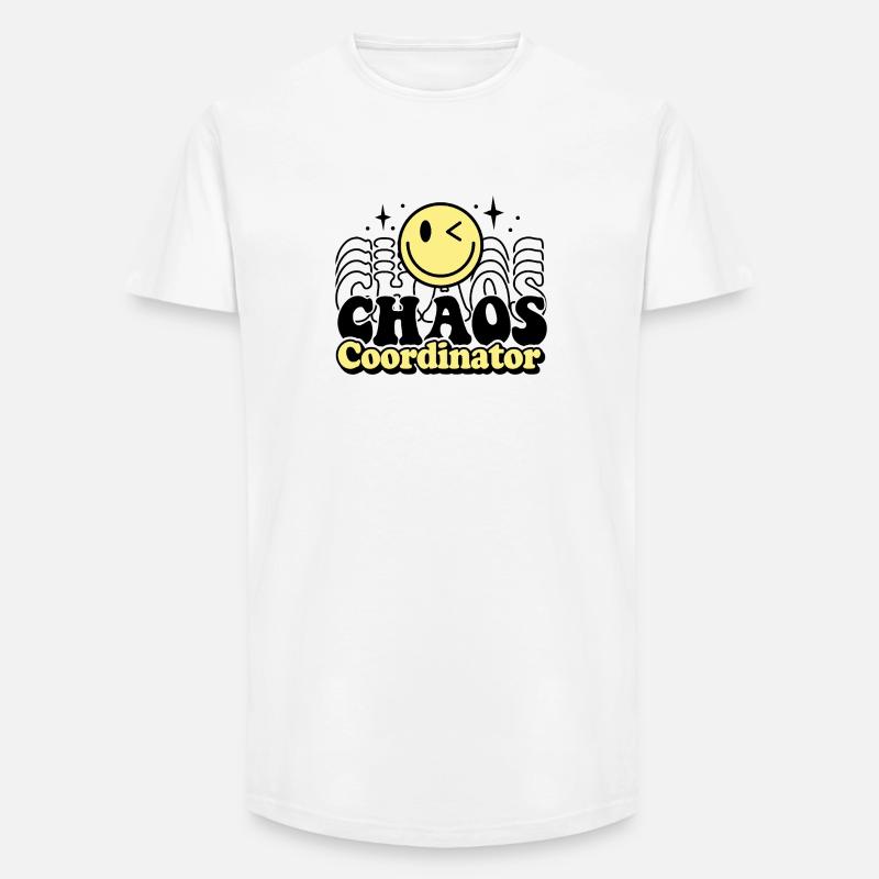 Koordinator - Long Fit Männer T-Shirt - Weiß