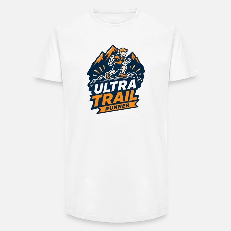 Ultra Trail Runner - Long Fit Männer T-Shirt - Weiß