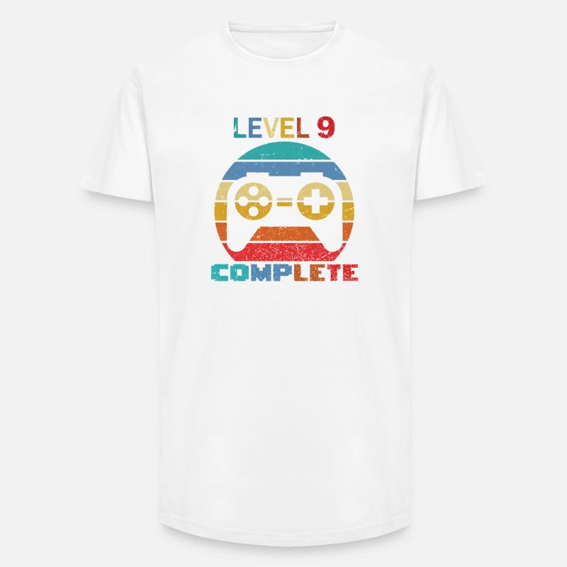 level 9 complete - Long Fit Männer T-Shirt - Weiß