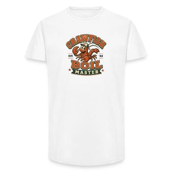 Crawfish Boil Master Lustige Männer Crawfish - Long Fit Männer T-Shirt - Weiß - Vorne - AI Model Male 185 light (185cm)