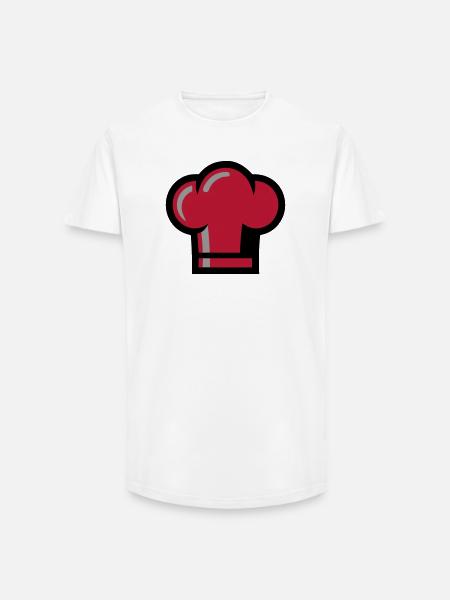 Chef's Hat Chef Restaurant Gastro Cooking - Long Fit Men's T-Shirt - white