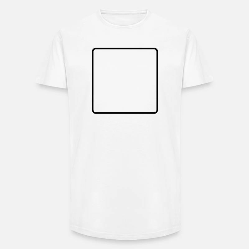 Frame Empty - Long Fit Men's T-Shirt - white