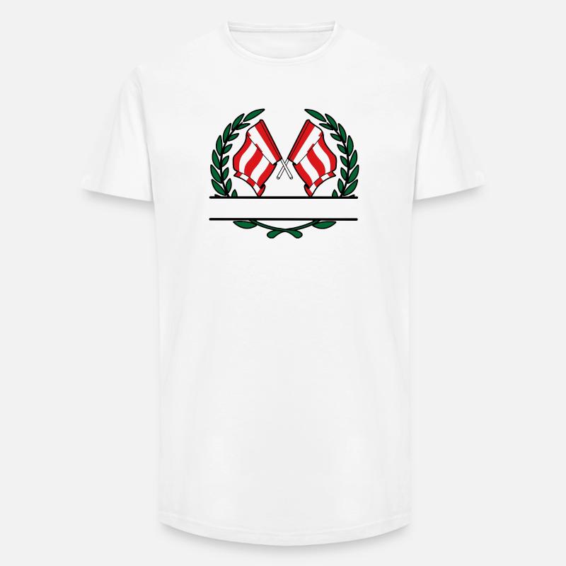 Eindhover Siegeswappen Custom - Long Fit Männer T-Shirt - Weiß