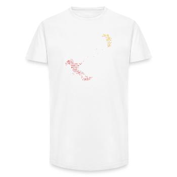 Idée cadeau pour un kitesurfeur qui pratique le kitesurf - T-shirt coupe longue homme - blanc - Devant - AI Model Male 185 light (185cm)