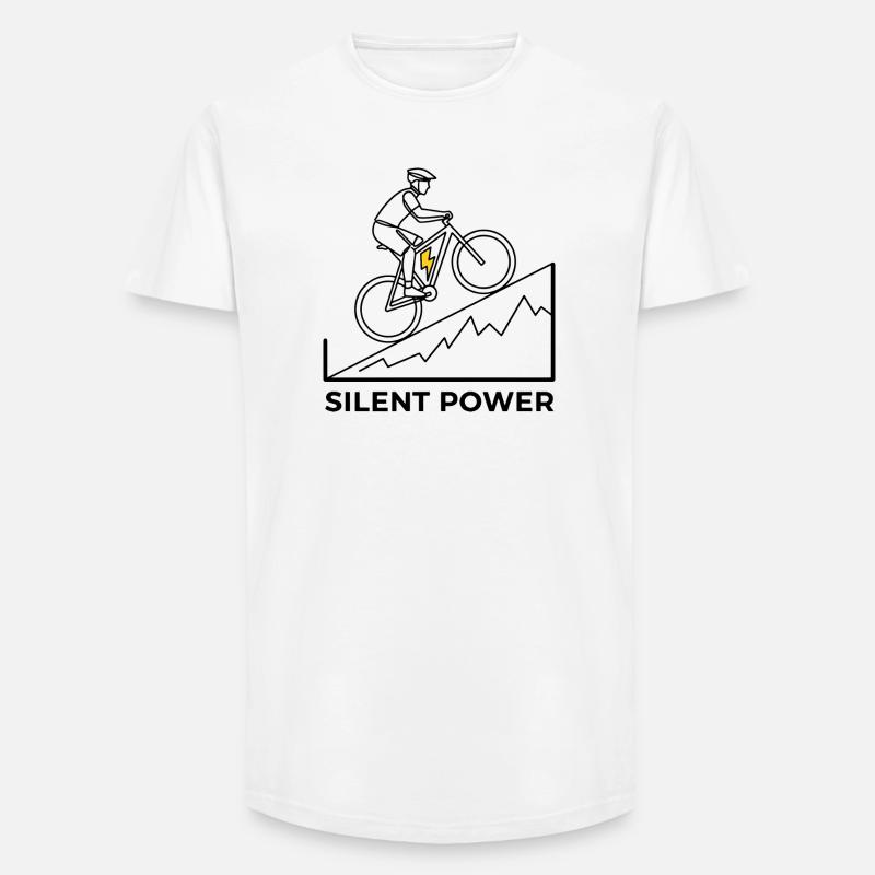 Montée éclair - T-shirt coupe longue homme - blanc